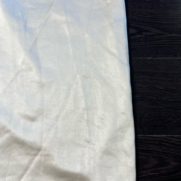 Linen And Dot Long Cream REAL Silk Twist Skirt - Picture 5 of 7